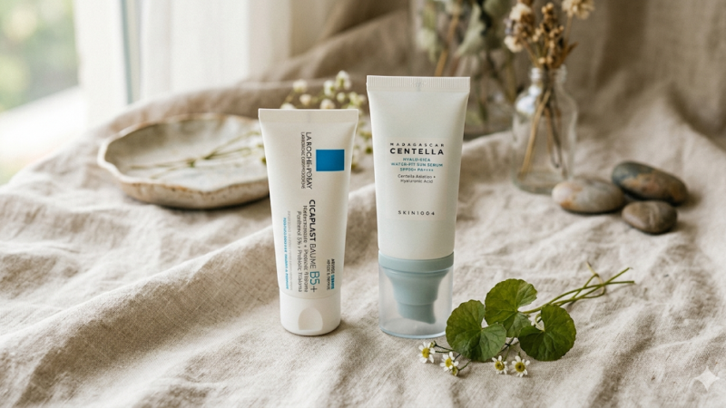 Cara Ampuh Mengatasi Bruntusan: Review Combo La Roche-Posay & Skin1004 Madagascar Centella