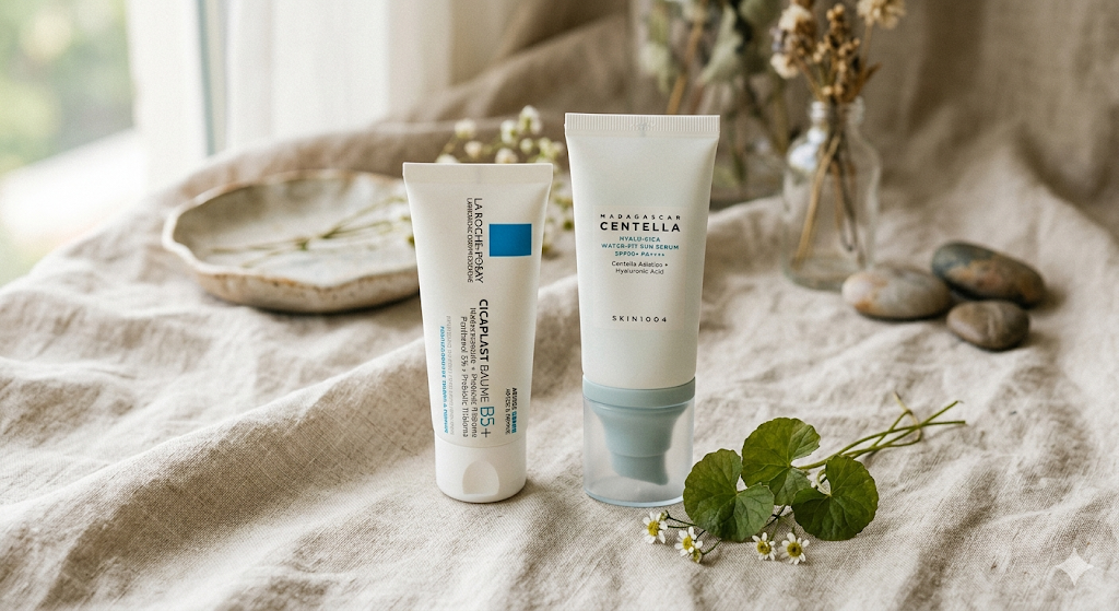 Cara Ampuh Mengatasi Bruntusan: Review Combo La Roche-Posay & Skin1004 Madagascar Centella